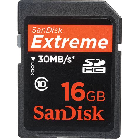 SanDisk 16GB SDHC Card .
